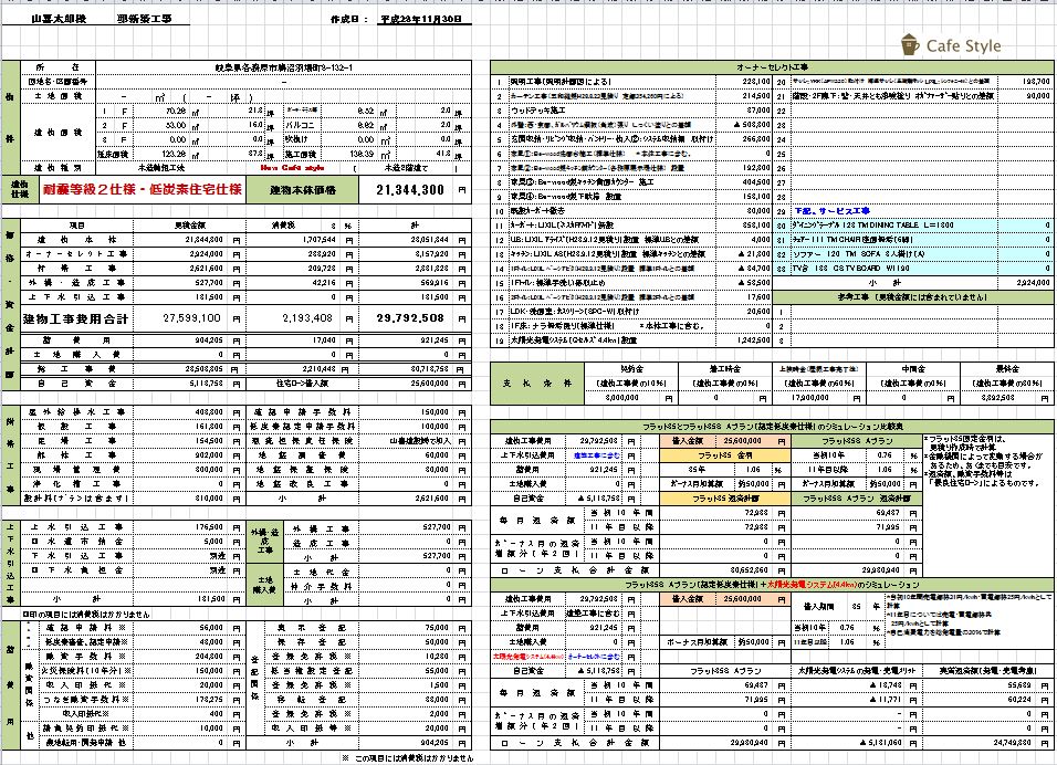 マイホーム見積書のお話 岐阜の注文住宅 一戸建ての工務店 無垢storyの山喜建設