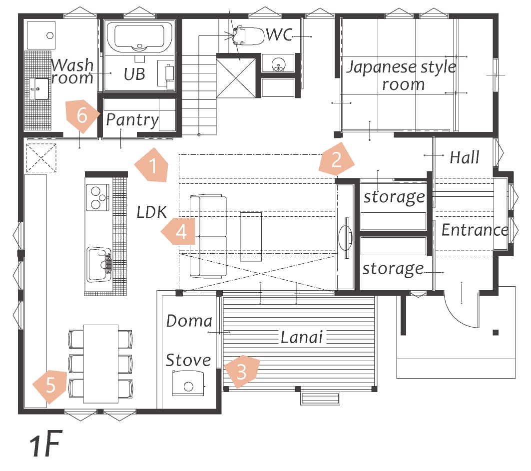 各務原展示場 1階平面図