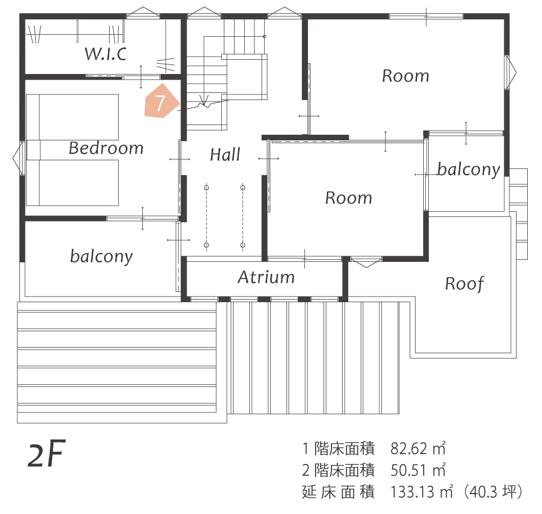 各務原展示場 2階平面図
