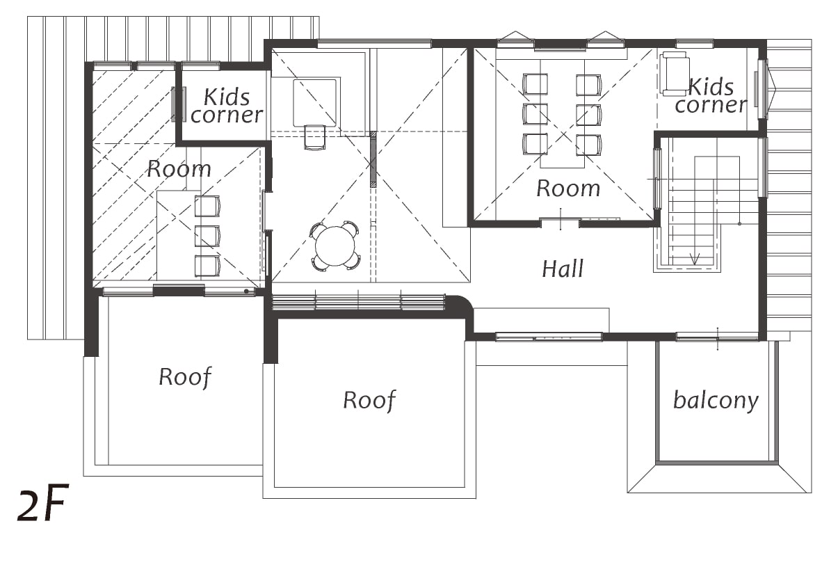 県庁前前展示場 2階平面図