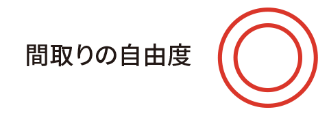 間取りの自由度が高い