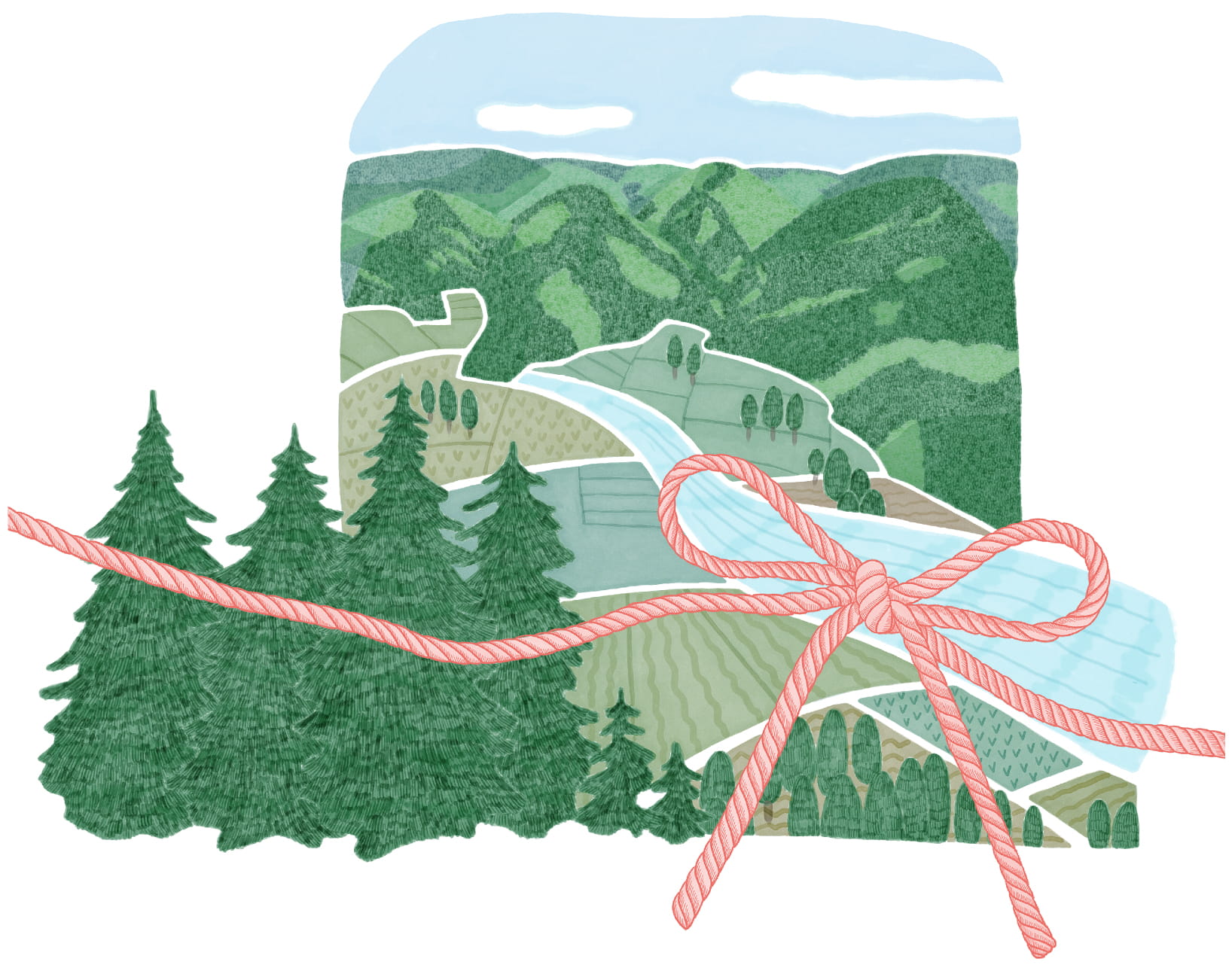 I love 下呂のイメージイラスト